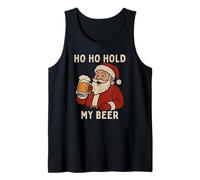 Divertente Babbo Natale Tropicale con Birra - Ho Ho Hold My Beer Christmas Canotta