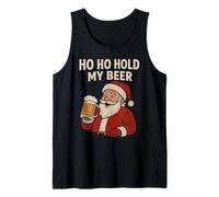 Divertente Babbo Natale Tropicale con Birra - Ho Ho Hold My Beer Christmas Canotta
