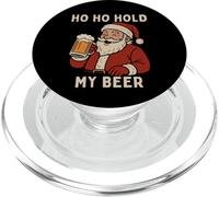 Divertente Babbo Natale tropicale con birra - Ho Ho Hold My Beer Christmas PopSockets PopGrip per MagSafe