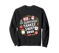 Divertente Babbo Natale Yankee Swap Secret Santa 2025 elefante bianco Felpa