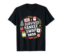 Divertente Babbo Natale Yankee Swap Secret Santa 2025 elefante bianco Maglietta