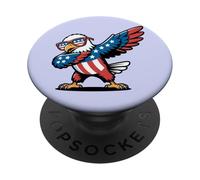 Divertente bald Eagle Art Dabbing PopSockets PopGrip Adesivo