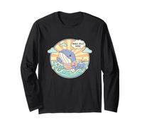 Divertente Balena Hello There Cute Ocean Creature Lover Fan Maglia a Manica