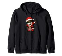 Divertente Bambino Nero Che tampona Merry Christmas Santa Xmas per Ragazzi e Ragazze Felpa con Cappuccio