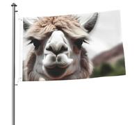Divertente bandiera alpaca lama 0,9 m stampa su entrambi i lati bandiere da giardino bandiera da cortile per esterni bandiere per vacanze banner regalo con occhielli sfondo fotografico per interni ed