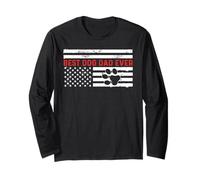 Divertente bandiera americana per la festa del papà, per la festa del papà, con scritta in lingua inglese Maglia a Manica
