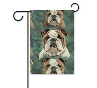 Divertente bandiera bulldog inglese 30,5 x 45,7 cm poliestere double face bandiere da giardino bandiere di benvenuto banner decorazione esterna per cortile portico prato