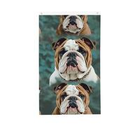 Divertente bandiera Bulldog inglese da 3x5 piedi per interni con occhielli, verticale, doppia faccia, da appendere alla parete, poster, grande striscione, cartello, bandiere per esterni.