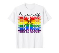 Divertente bandiera del gay pride LGBTQ Sii te stesso si adatteranno Maglietta