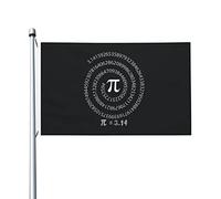 Divertente bandiera matematica Happy Pi Day 3x5 Ft Double Side Outdoor Farmhouse Yard Sign Bandiera decorativa da giardino con occhielli in ottone