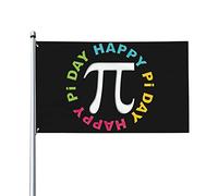 Divertente bandiera matematica Happy Pi Day 3x5 Ft su un lato Outdoor Farmhouse Yard Sign Bandiera decorativa da giardino con occhielli in ottone