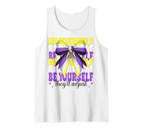 Divertente bandiera non binaria Pride Girl Be Yourself They will Adjust Canotta