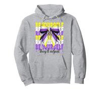 Divertente bandiera non binaria Pride Girl Be Yourself They will Adjust Felpa con Cappuccio