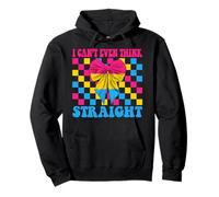 Divertente bandiera pansessuale Pan Pride I Can't Even Think Straight Felpa con Cappuccio