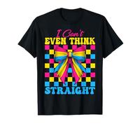 Divertente bandiera pansessuale Pan Pride I Can't Even Think Straight Maglietta