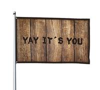 Divertente bandiera per camera Yay It's You - Bandiera decorativa per la camera (152 x 244 cm)