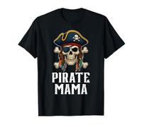 Divertente Bandiera Pirata con Teschi e Ossa Incrociate Jolly Roger Maglietta