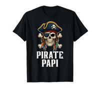 Divertente Bandiera Pirata con Teschio Papi Jolly Roger Maglietta