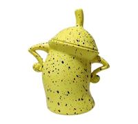 Divertente barattolo decorativo con coperchio per conservare tè, caffè e | Elegante contenitore con due mani in vita, ideale per conservare tè, caffè o zucchero; un pratico recipiente da cucina con
