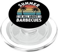 Divertente barbecue estivo per grigliate in giardino PopSockets PopGrip per MagSafe