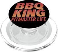 Divertente barbecue Pitmaster, affumicatore per barbecue, regalo per feste King Life PopSockets PopGrip per MagSafe
