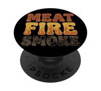Divertente barbecue Pitmaster barbecue barbecue barbecue regalo per feste fuoco carne PopSockets PopGrip Adesivo