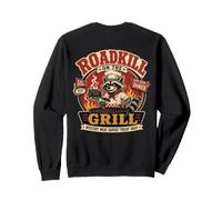 Divertente Barbecue Roadkill on The Grill Pitmaster Raccoon Felpa