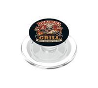 Divertente barbecue Roadkill on the Grill Pitmaster Raccoon PopSockets PopGrip per MagSafe