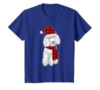 Divertente Barboncino Natale Regalo Cani Maglietta, Bambini, Blu Reale, 3 Anni