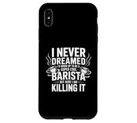 Divertente Barista Citazione Coffee Lover Café Work Pride Donne Uomini Custodia per iPhone XS Max