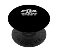 Divertente barzelletta abbastanza sobrio da sapere cosa sto facendo PopSockets PopGrip Adesivo