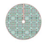 Divertente base per albero di Natale con cane inglese, copertura base per albero di Natale, capodanno, decorazione per la casa, tappetino da regalo