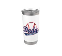 Divertente baseball Dada del Rookie Bicchiere termico in acciaio inox doppia parete