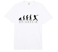 Divertente Baseball Human Evolution Cool Baseball Player Design Comfort Colors Adult Heavyweight T-Shirt