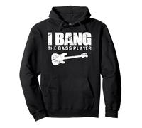 Divertente bassista moglie bassista fidanzata band groupie camicia Felpa con Cappuccio