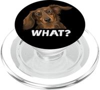 Divertente bassotto a pelo lungo Weenie What Mom Dad Kids PopSockets PopGrip per MagSafe