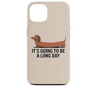 Divertente bassotto "Sarà una lunga giornata" Custodia per iPhone 13