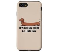 Divertente bassotto "Sarà una lunga giornata" Custodia per iPhone SE (2020) / 7/8