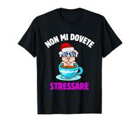Divertente Bastone Natale Don't Have to Stress Me Scrittura Divertente Maglietta
