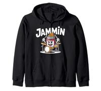 Divertente Batterista Jammin Drum Kit Comedy Vibe Felpa con Cappuccio