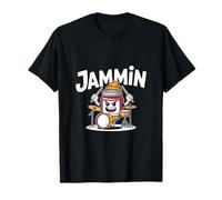 Divertente Batterista Jammin Drum Kit Comedy Vibe Maglietta