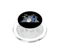 divertente, batteristi, batteria, set, cartone animato, illustrazione PopSockets PopGrip per MagSafe