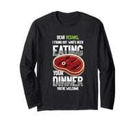 Divertente BBQ Carne Bistecca Griglia Uomini Shirt Maglia a Manica