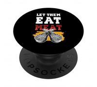 Divertente BBQ Carne Bistecca Griglia Uomini Shirt PopSockets PopGrip Adesivo
