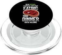 Divertente BBQ Carne Bistecca Griglia Uomini Shirt PopSockets PopGrip per MagSafe
