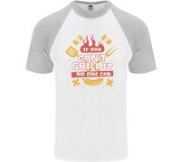 Divertente BBQ se Papà Can'T Griglia It Non Si Può DA UOMO S/S Baseball T-Shirt
