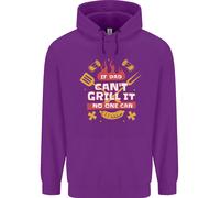 Divertente BBQ Se Papà Non Può Grigliare Nessuno Può Felpa Per Bambini