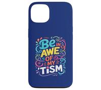 Divertente BE IN AWE WITH MY TISM Awesome Autism Teacher Support Custodia per iPhone 13