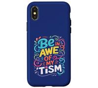 Divertente BE IN AWE WITH MY TISM Awesome Autism Teacher Support Custodia per iPhone X/XS