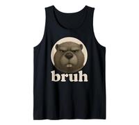 Divertente Beaver Bruh Umorismo Meme Zoo Day Ragazzi Ragazze Canotta
